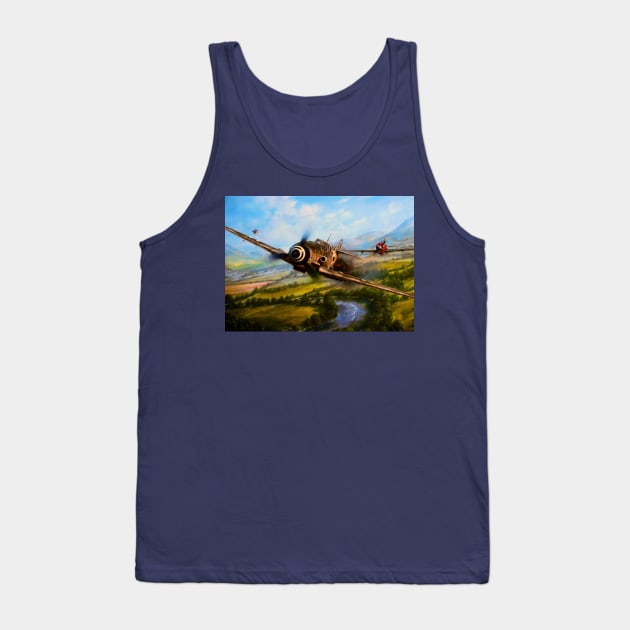 Bf109 Down Tank Top by Aircraft.Lover